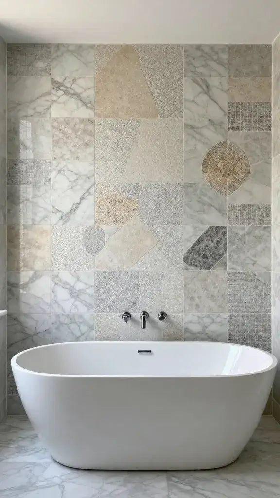 Mosaics with Mixed Stone Textures
