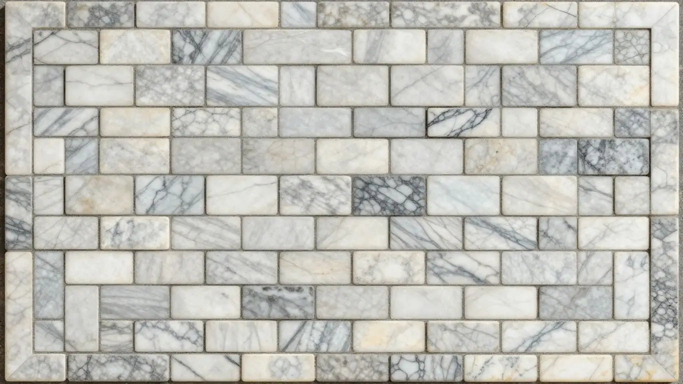 Marble basket weave mosaic pattern sketch