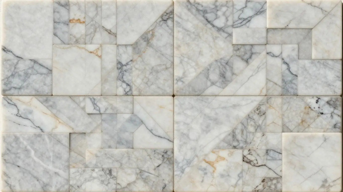 Marble mosaic tile pattern sketch