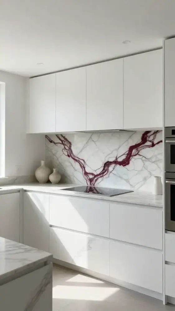 Artistic Marble Backsplash Texture
