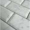 White Marble Bianco Venato 2x4 Beveled Subway Tile for elegant home decor