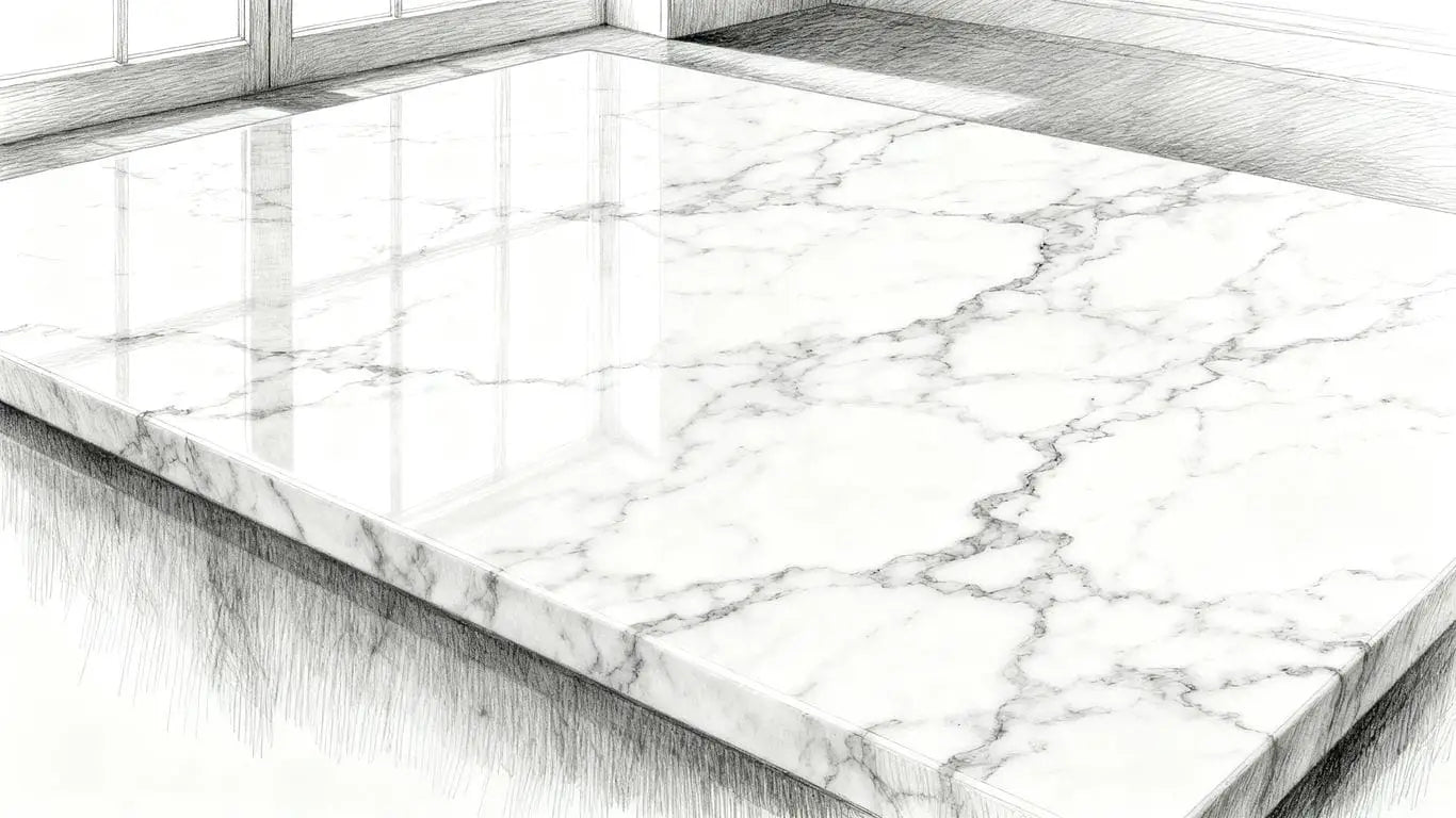 The natural veining of elegant marble stone surfaces