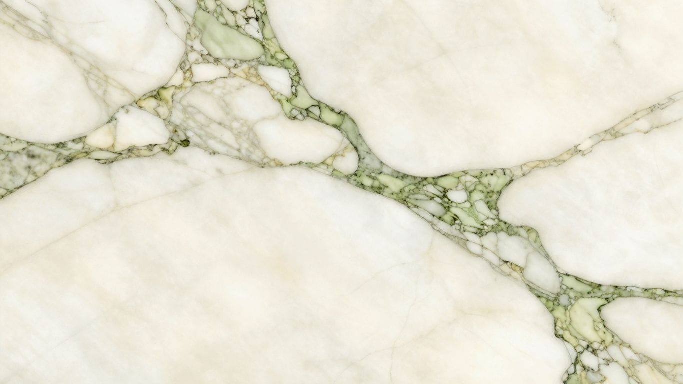 Calacatta Oliva marble tiles with green veining