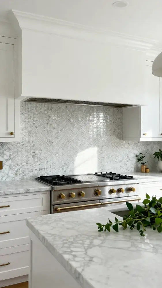 Detailed Mosaic Backsplash Accents