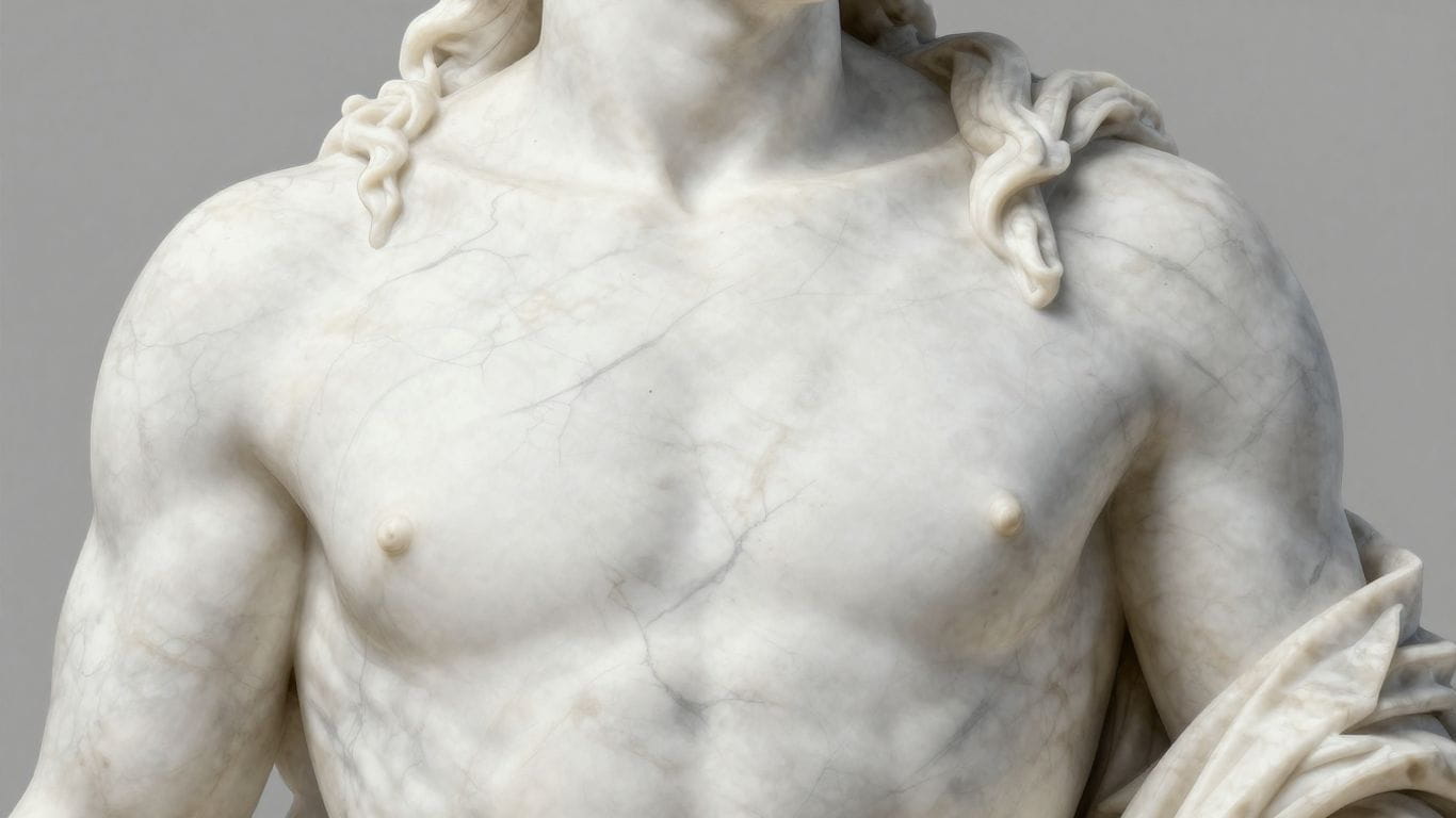 Italian statuary marble sculpture sketch