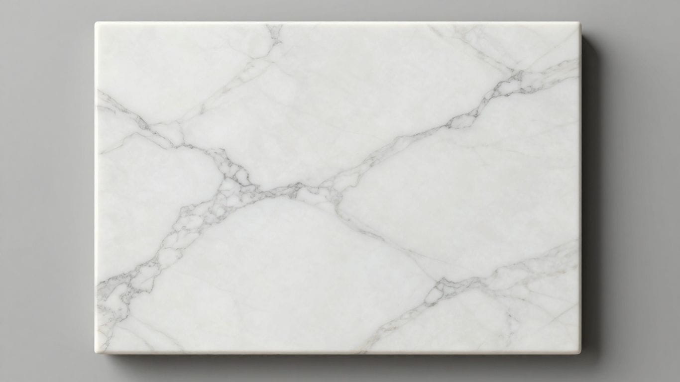 Carrara white marble tile sketch with grey veining