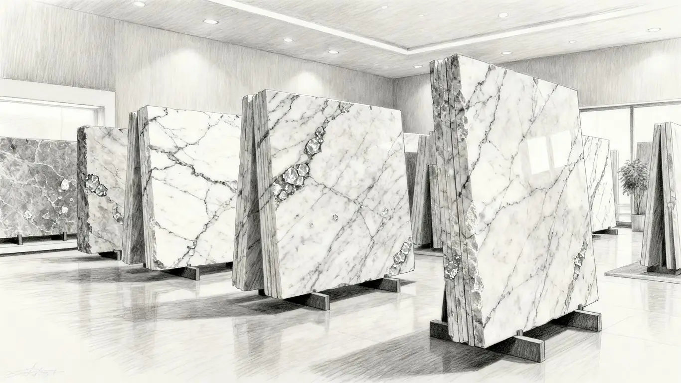 Interior design stone selection