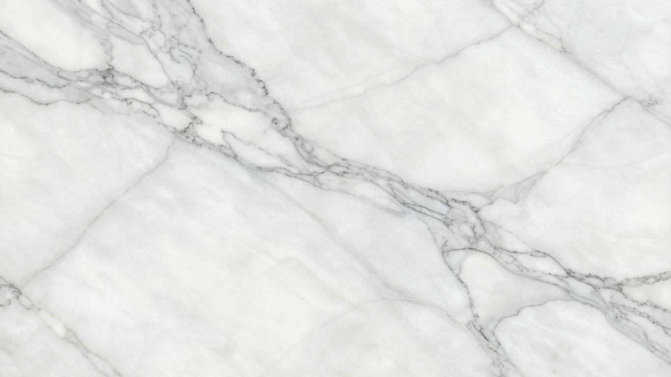 Sketch of Carrara white marble slab with grey veins.