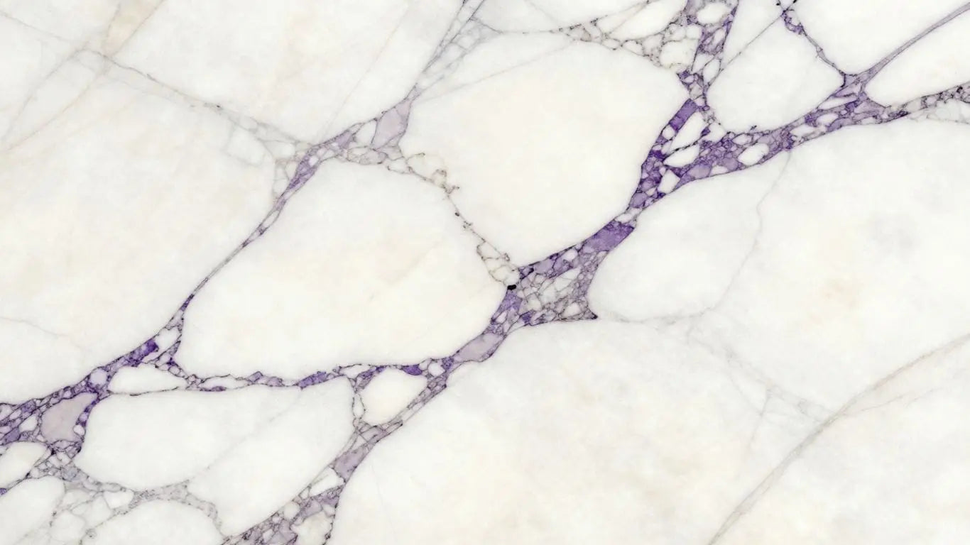 Calacatta Viola marble tiles with purple veining