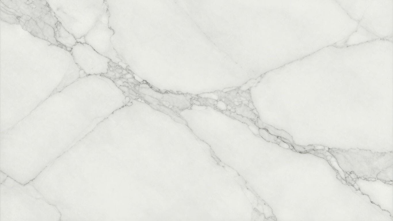 Sketch of Statuario marble tiles with gray veining.