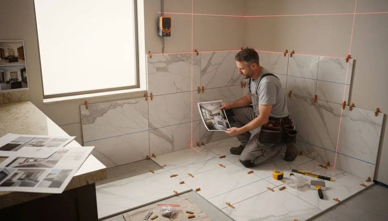 dry fit marble tiles