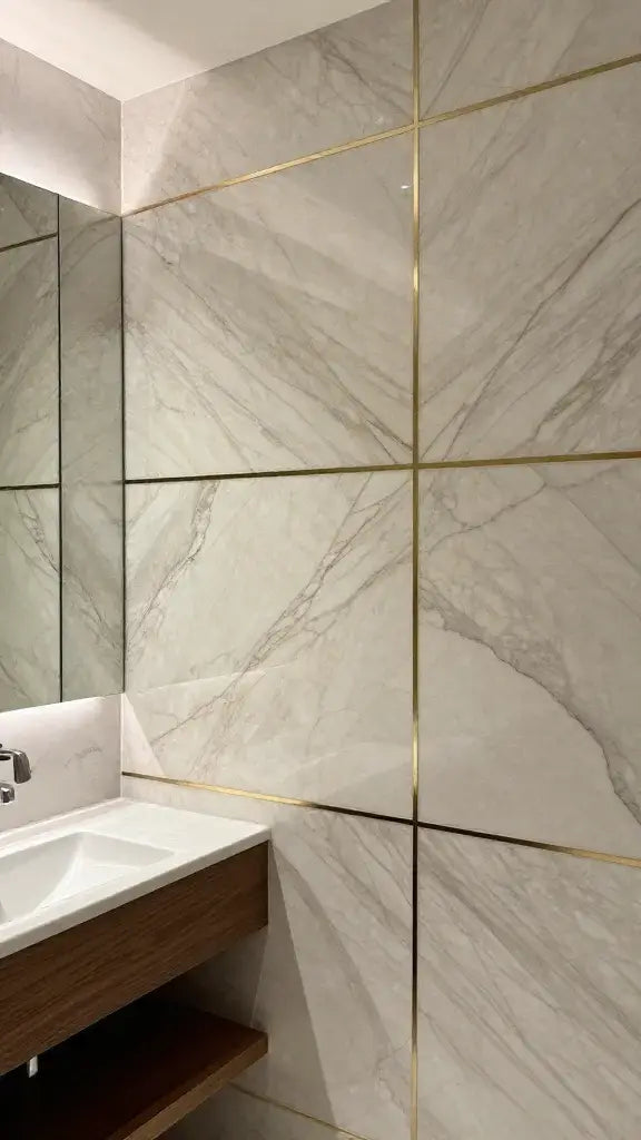 Geometric Patterns with Inlay Metal Accents