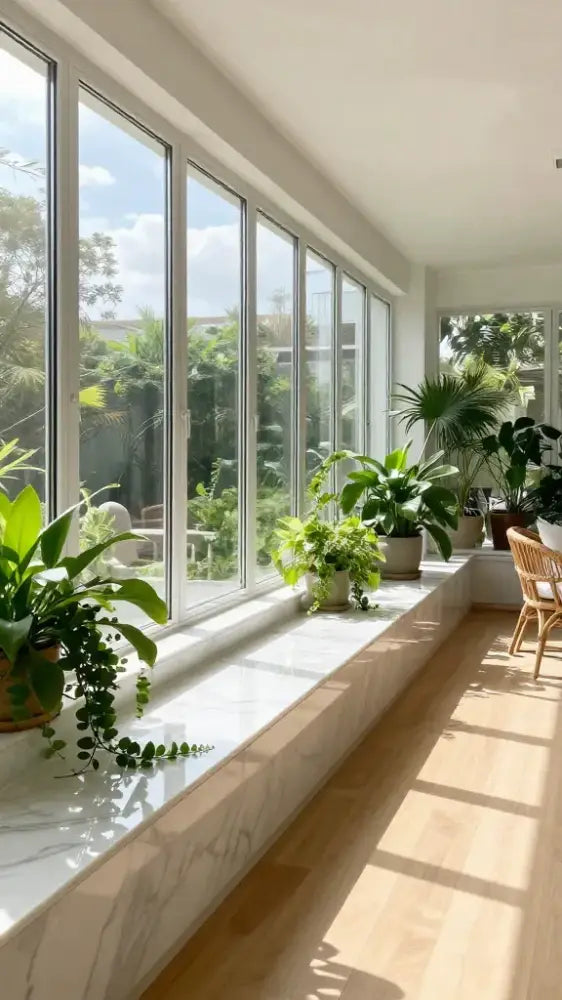 Sunroom Windowsills for Maximum Natural Light