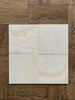 White Onyx Vanilla Onyx Cross-Cut 12x12 Polished Marble Coaster Set