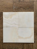 White Onyx Vanilla Onyx Cross-Cut 12x12 Polished Marble Coaster Set