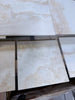 White Onyx Vanilla Onyx Cross-Cut 12x12 polished marble tile