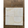 White Onyx Cross-Cut 12x12 Polished Marble Coaster Set, 4-Pack
