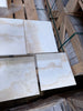 White Onyx Vanilla Onyx cross-cut 12x12 polished marble tiles on pallet