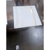 Square white onyx vein-cut marble tile with subtle beige veining polished 18x18 inch for flooring and walls