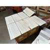 White onyx vein-cut 2x4 mosaic marble polished tiles with elegant flowing veining patterns in white marble