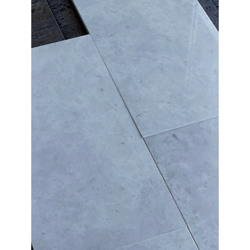 Light gray White Pearl Botticino Beige marble 12x24 polished floor tiles