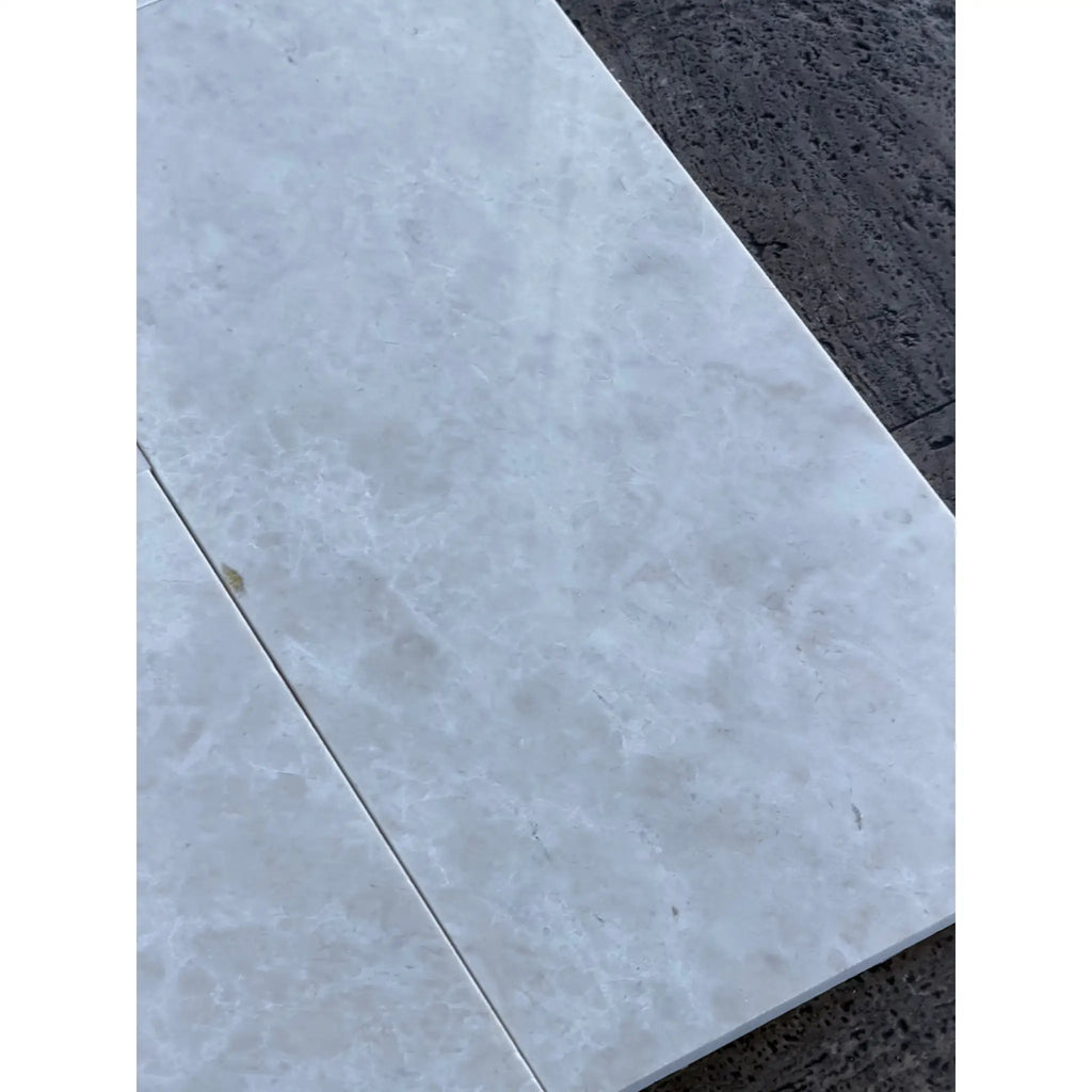 Light gray White Pearl Botticino Beige marble 12x24 polished tile