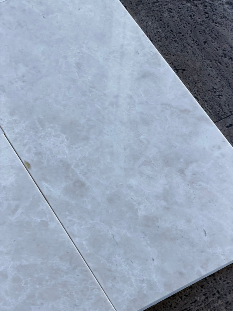 Light gray White Pearl Botticino Beige marble 12x24 polished tile