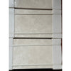 Stacked White Pearl and Botticino Beige Marble tiles in 12x24 polished or honed finish