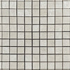 White Pearl Botticino Beige Marble 1X1 Square Mosaic Polished Tile Pattern Design