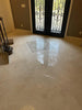 Polished Botticino Beige Marble Floor with Circular Inlay