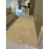 Polished White Pearl Botticino Beige marble floor tiles 24x24 with subtle veining