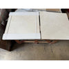 Polished White Pearl Botticino Beige Marble 24x24 Tile with Cream Veining