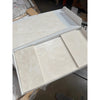 Beige marble effect white pearl botticino beige marble 6x12 polished tiles with subtle veining in white packaging