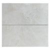 Two Light Gray Marble Tiles from White Pearl/Botticino Beige Marble 6X12 Collection